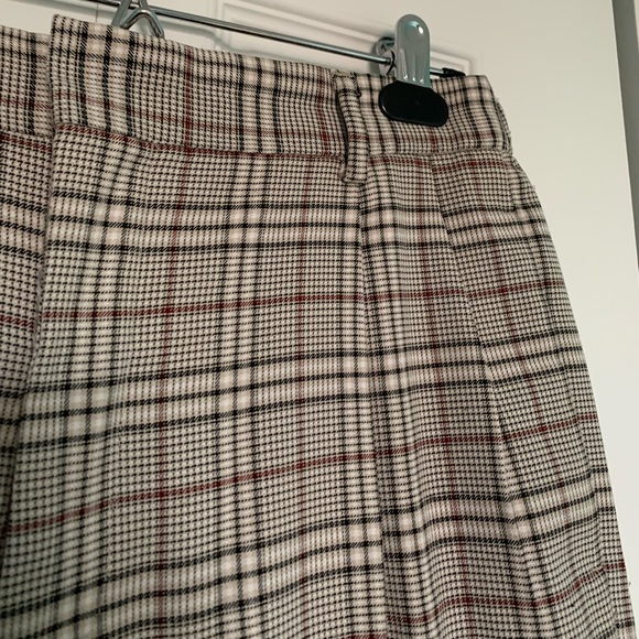 Top Man Plaid Straight Leg Dress Pants (unisex) - Picture 3 of 12